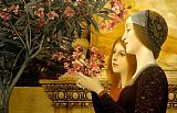 Gustav Klimt two girls with an oleander